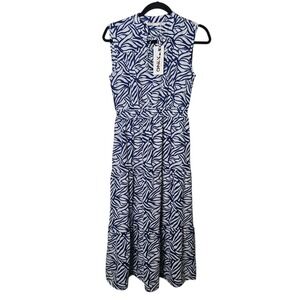 ONLY Nova Lux Dress Sodalite Blue Sleeveless Maxi Dress Resort Casual Vacation S